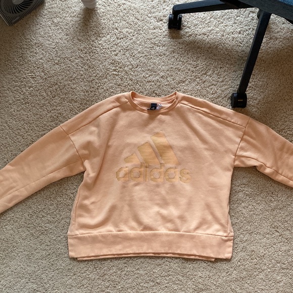 Creamsicle-colored Adidas Crewneck - Picture 4 of 5